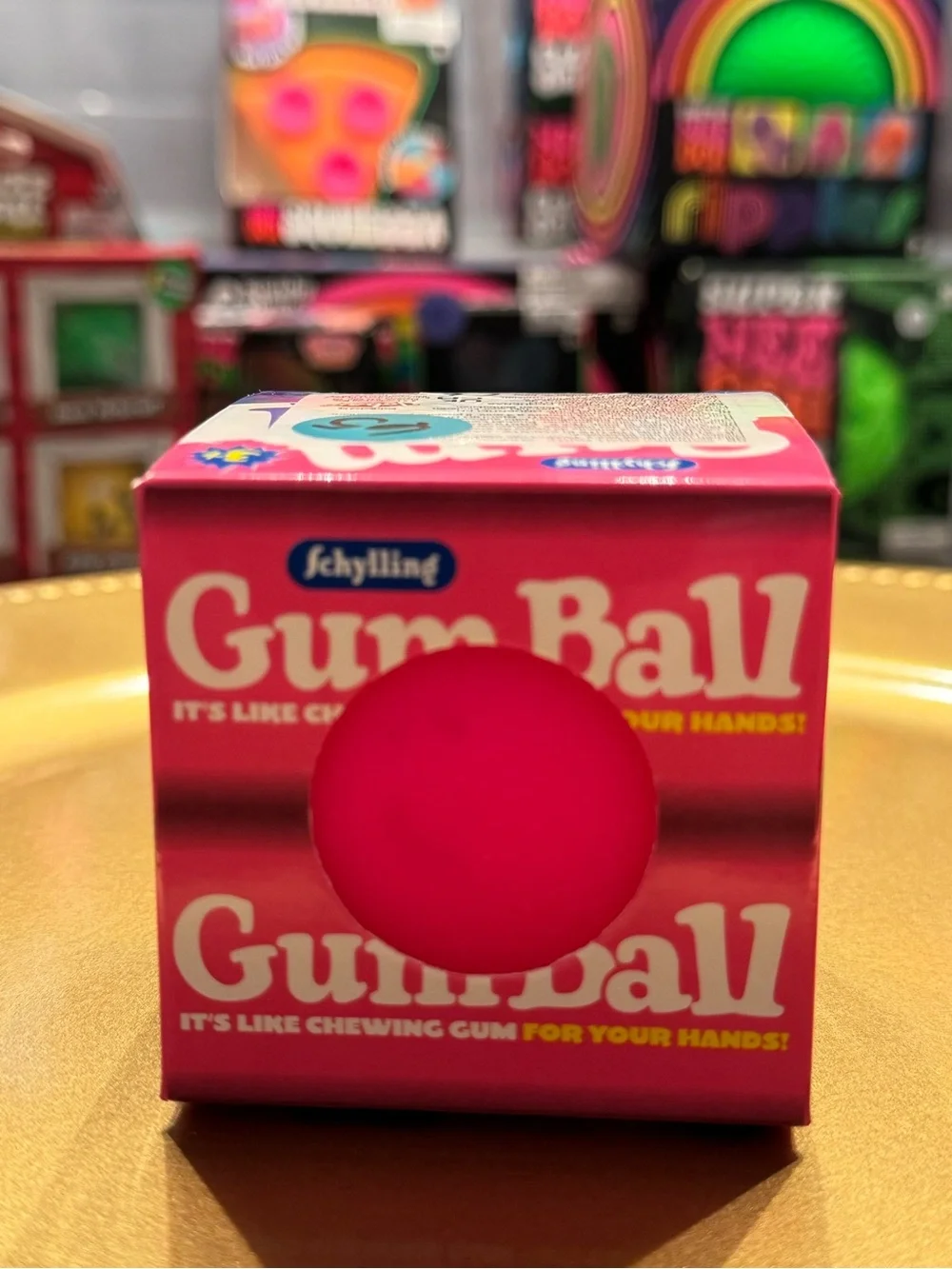 Schylling Gum Ball Toy Box - Pink & Blue Party Favor